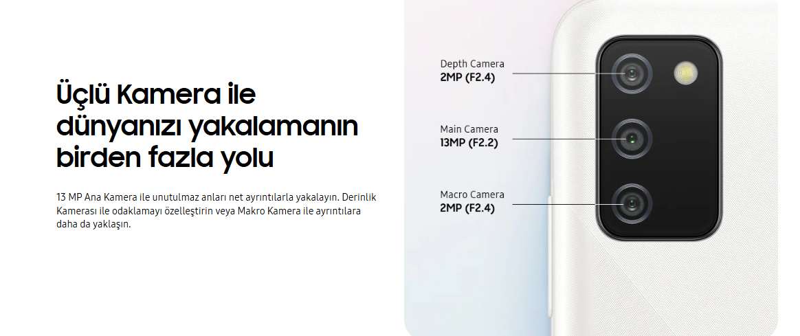 İkinci El Samsung Galaxy A02s Kamera